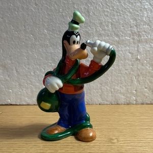 Vintage Disney Goofy Figure Tangled in Hose Made in Sri Lanka  Painted Porcelain